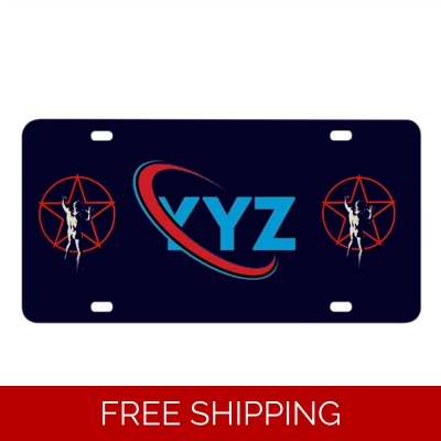 Le Studio License Plates YYZ Red Star Man